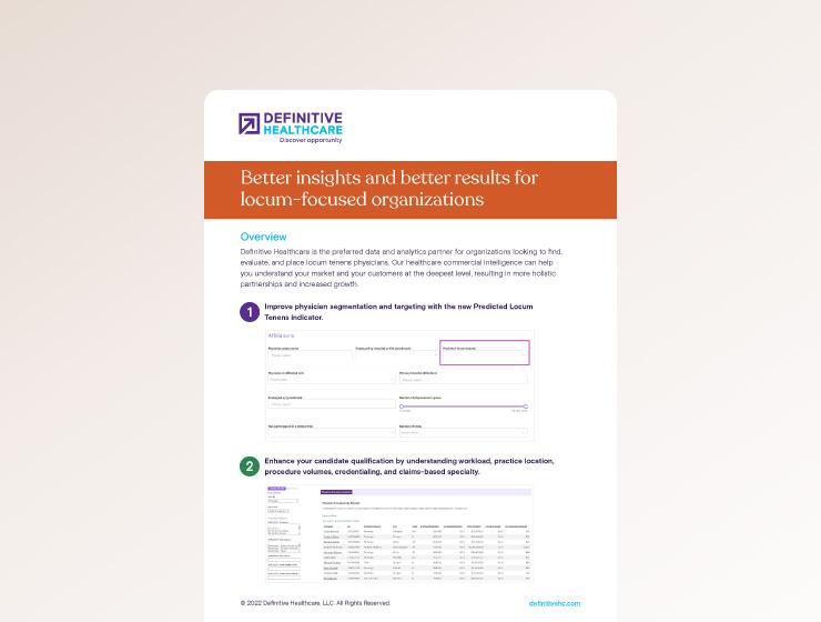 Better insights and better results for locum-focused organizations