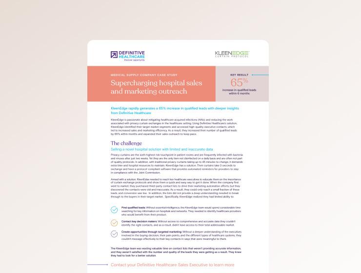 Supercharging hospital sales and marketing outreach