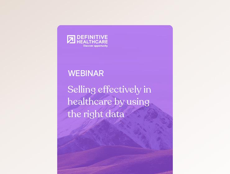 Selling effectively in healthcare by using the right data