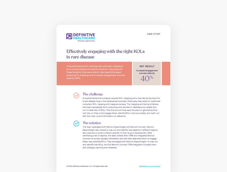 Effectively engaging with the right KOLs in rare disease