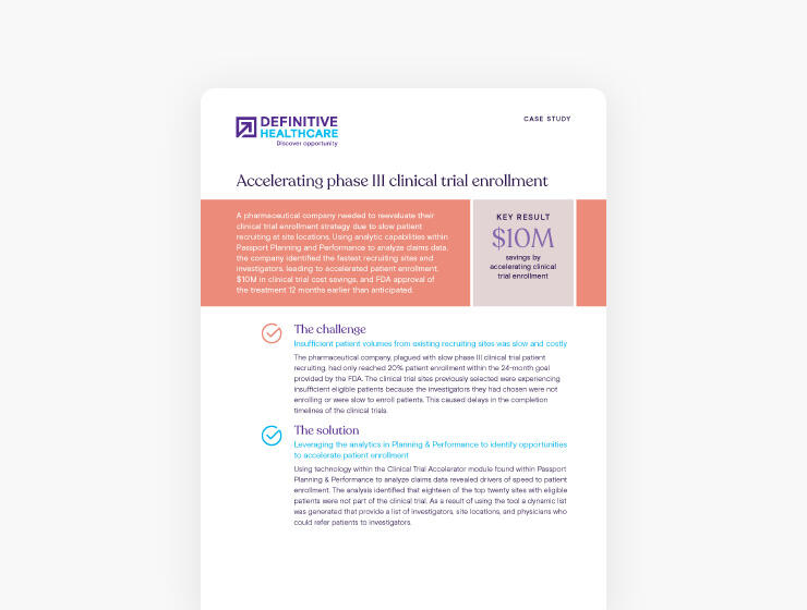 Accelerating phase III clinical trial enrollment